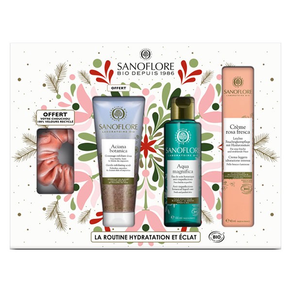 Sanoflore Coffret Routine Hydratation Et Eclat Bio Pas Cher