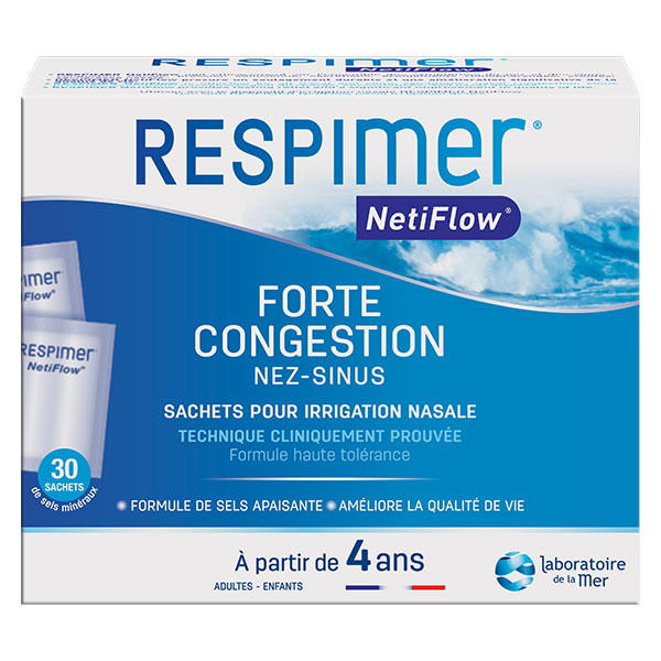 Sachets pour irrigation nasale Respimer NetiFlow