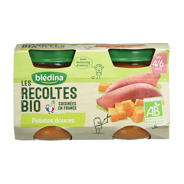 Blédina Petits pots legumes Les Recoltes Bio De 4 a 6 mois 2x130g