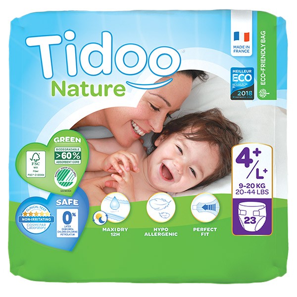 Tidoo Nature Couches Nouveau Né T1 2/5kg x26 - Naturalia Courses