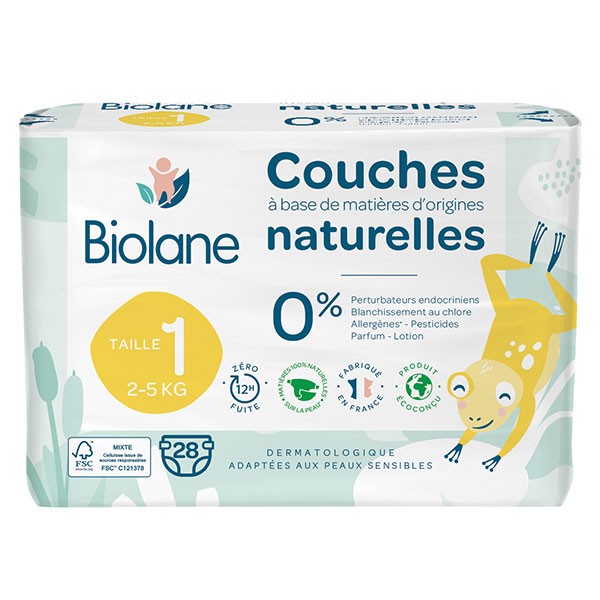 Biolane Couches Naturelles T5 40 Couches - Cdiscount Puériculture