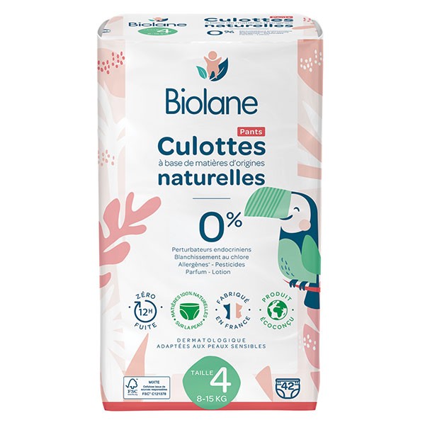 Biolane - Couches culottes - Taille 5 - 12 à 18 Kg - 40 culottes - Sebio