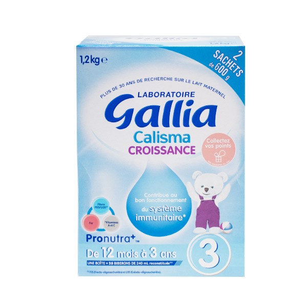 Gallia calisma croissance lait 3ème âge 800gr