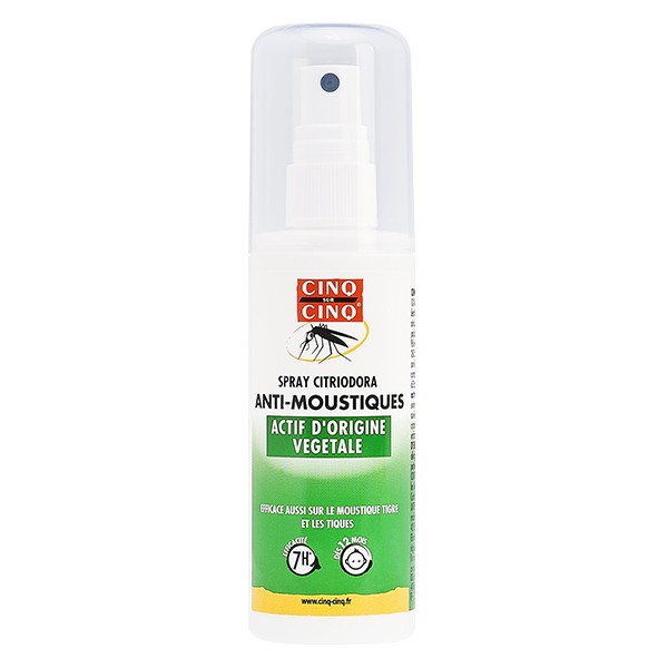 Cinq sur Cinq Spray Anti-Moustiques Formule au Naturel 100 ml Pas
