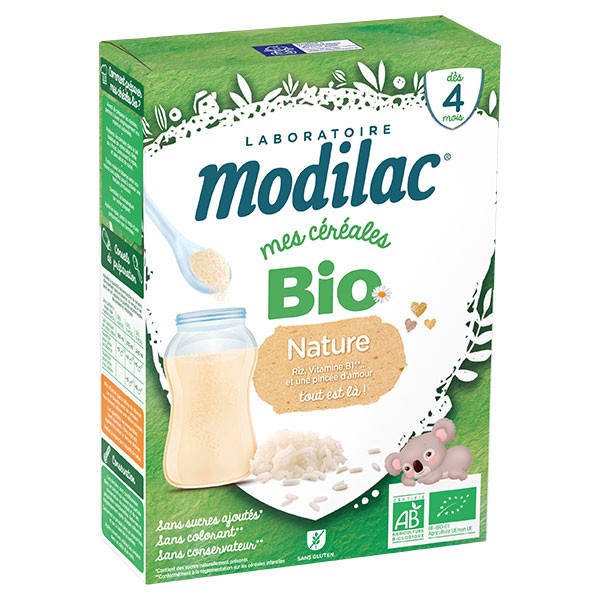 Babybio 3 cereales nature 6m 220g