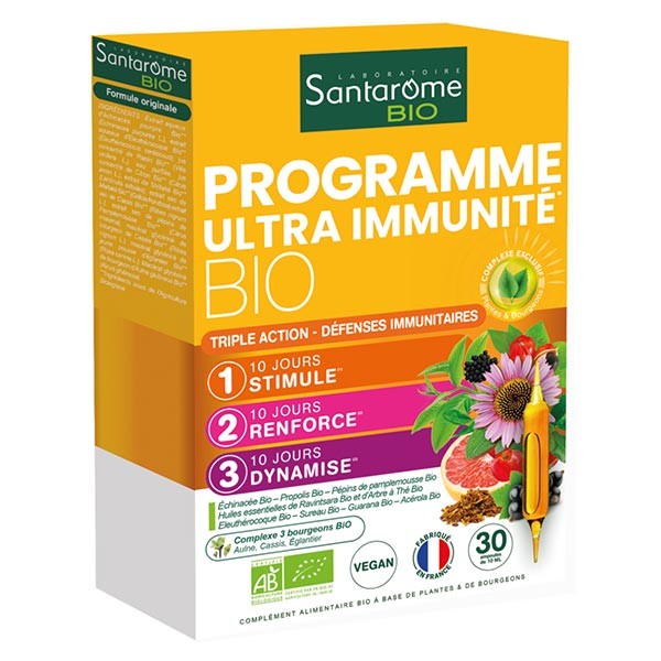 Santarome Programma Ultra Slimming 30 Fiale Biologiche Perte de poids 30  ampoules - Easypara