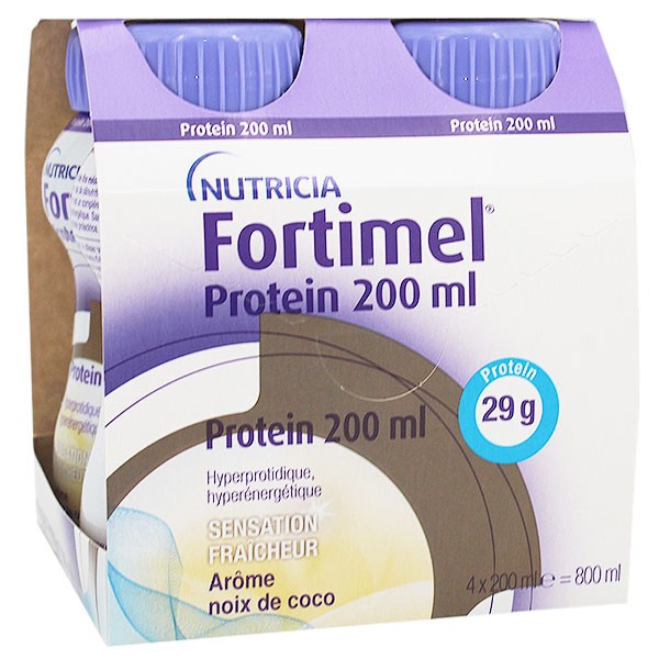 Fortimel Compact Protein Goût Noix de coco Sensation fraî - Pazzox