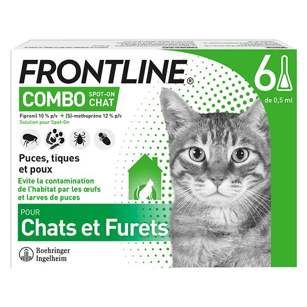 Frontline Combo Chat Et Furet 6 Pipettes Pas Cher