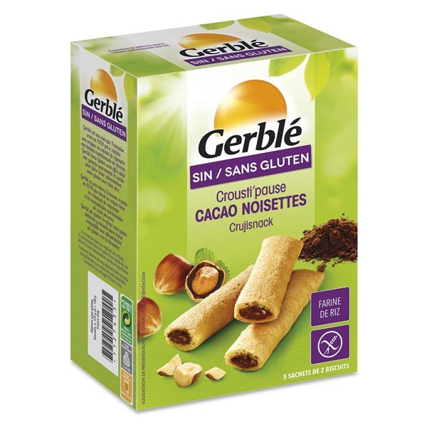 Gerlinea Barres crousti chocolat sans gluten 102g - DISCOUNT