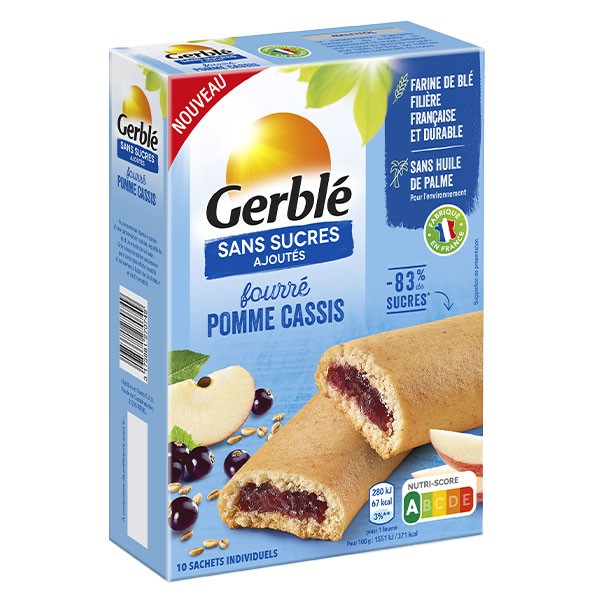 Gerblé Sans Sucres Fourré Vanille 185g