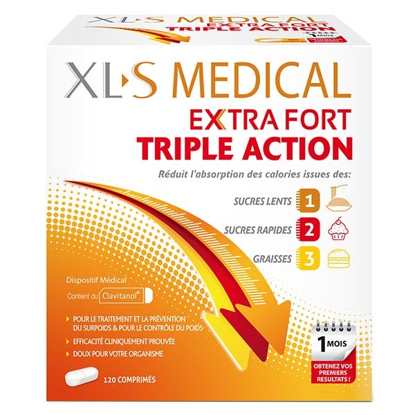 XLS Medical Extra Fort Triple Action 120 comprimés