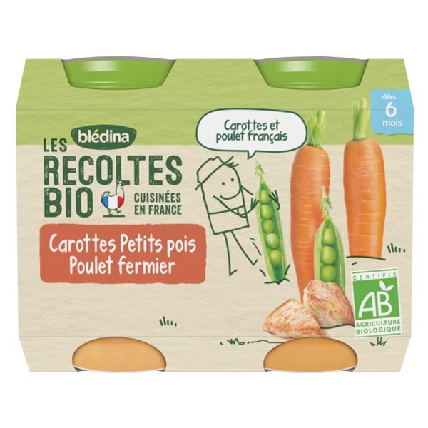 Blédina Les Récoltes BIO Dès 6 mois - Petits Pots Légumes et