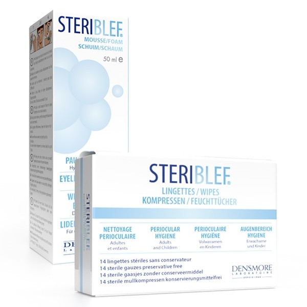 Densmore Stériblef Lingette Stérile Hygiène Périoculaire Adulte et Enfant  14 unités