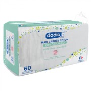 BEBE AU NATUREL Maxi Carrés Coton Bébé / 100% Coton Bio / Sachet de 80  Unités