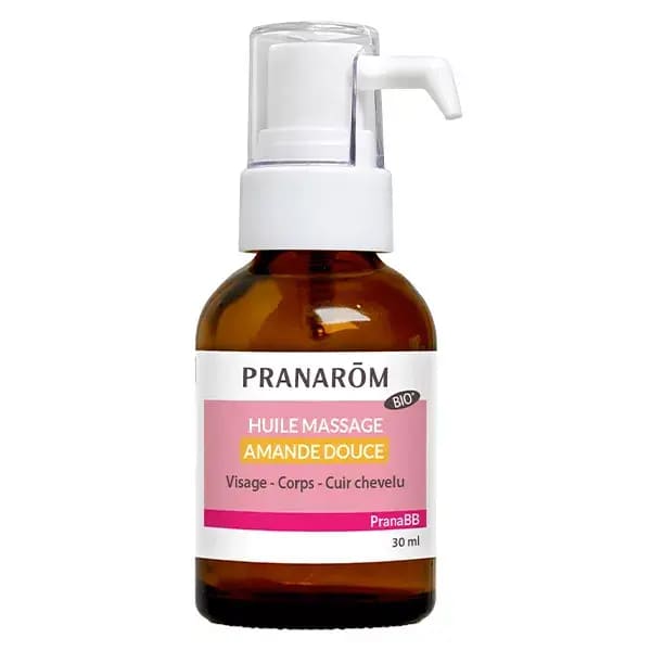 Pranarom PranaBb Huile Massage Amande Douce Bio 30ml