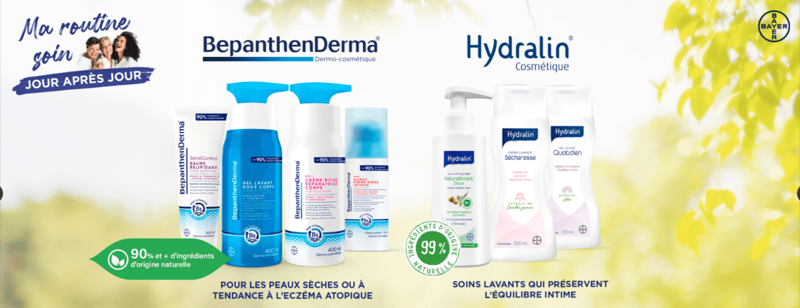 Votre routine soin : Protégez votre peau au quotidien avec Hydralin® et BepanthenDerma®