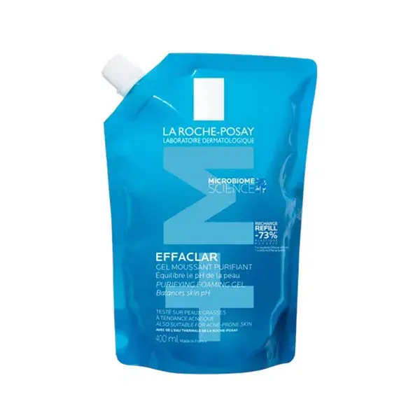la roche posay effaclar gel moussant ecorecharge 400ml