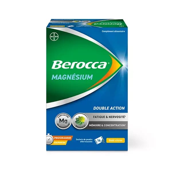 Berocca Magnésium Fatigue/Nervosité Mémoire/Concentration Programme express 14j