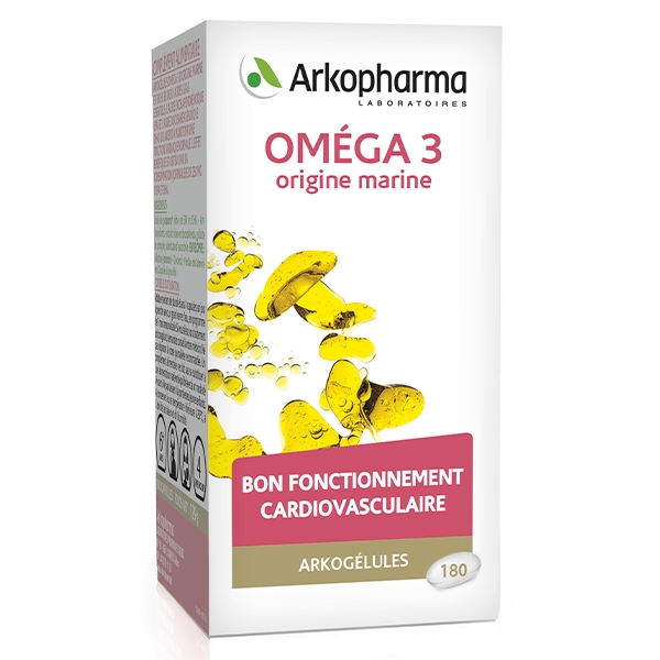 Arkopharma Arkogélules Omega 3 Origine Marine 180 capsules